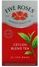 Five Roses Tea 26 Tagless Teabags