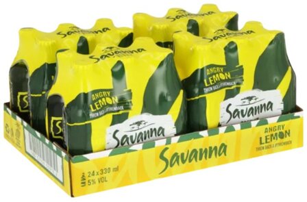 Savanna Angry Lemon 24x330ml