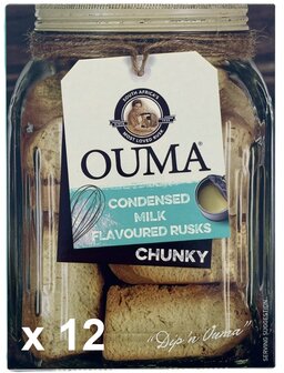 Ouma Condensed Milk Flavoured Rusks 12x200g