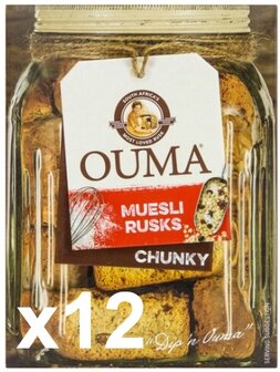 Ouma Muesli Rusks 12x200g